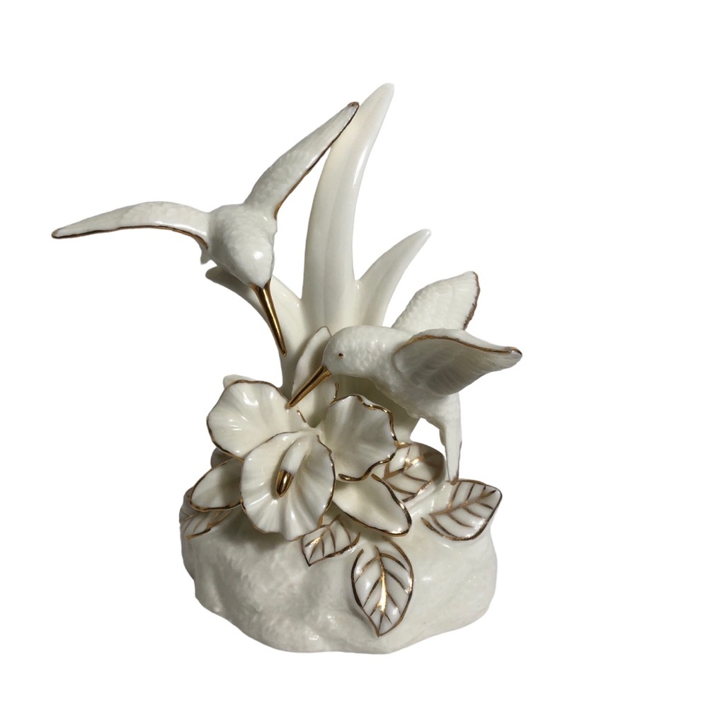 Vintage Lefton 1997 porcelain hummingbird musical